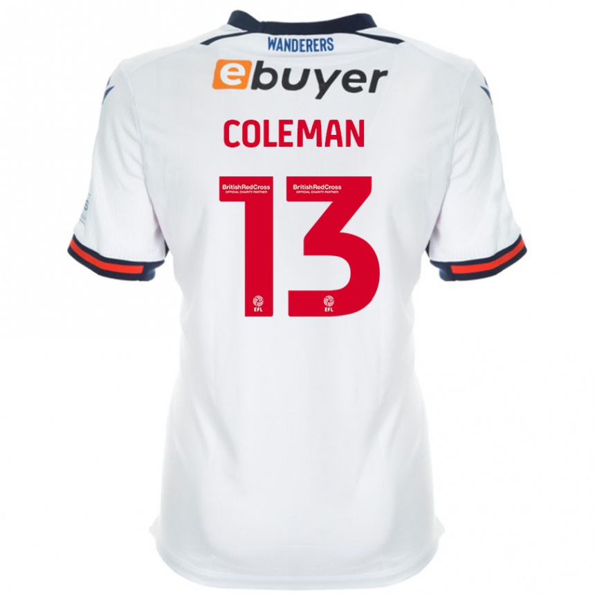 Gyermek Labdarúgás Joel Coleman #13 Fehér Hazai Jersey 2024/25 Mez Póló Ing