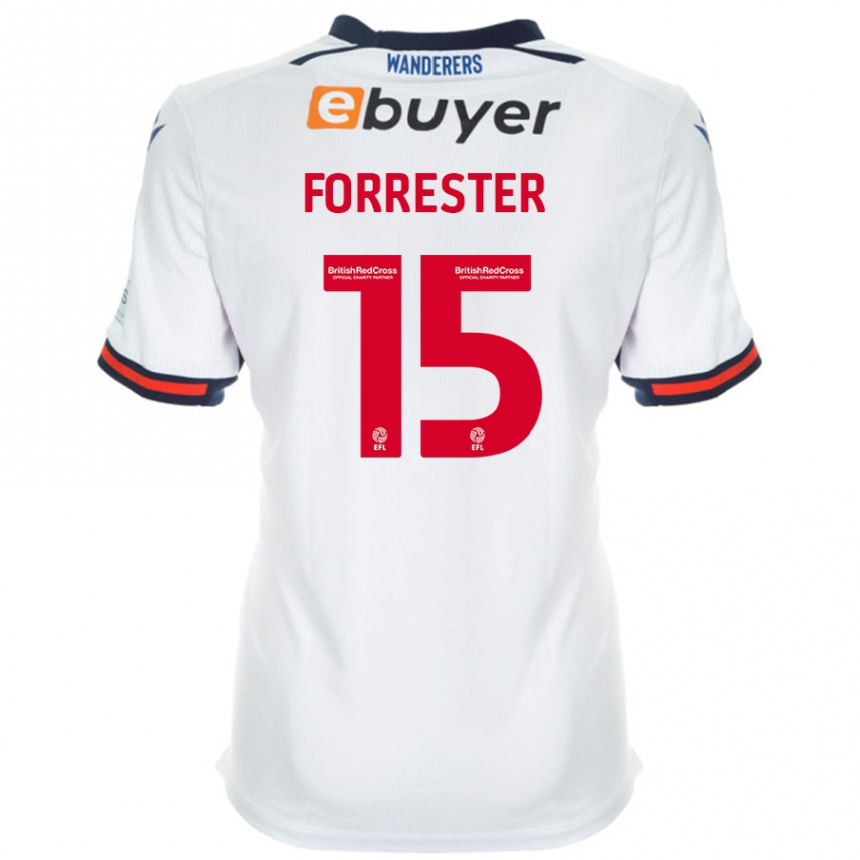 Gyermek Labdarúgás Will Forrester #15 Fehér Hazai Jersey 2024/25 Mez Póló Ing