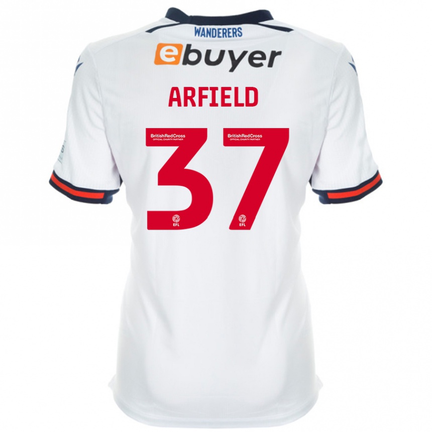 Gyermek Labdarúgás Scott Arfield #37 Fehér Hazai Jersey 2024/25 Mez Póló Ing