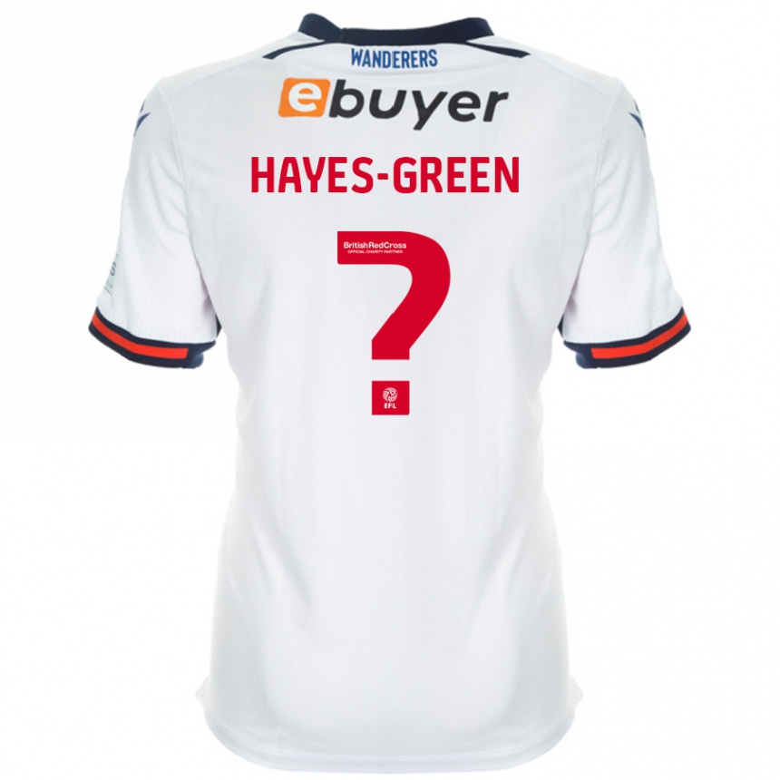 Gyermek Labdarúgás Charlie Hayes-Green #0 Fehér Hazai Jersey 2024/25 Mez Póló Ing