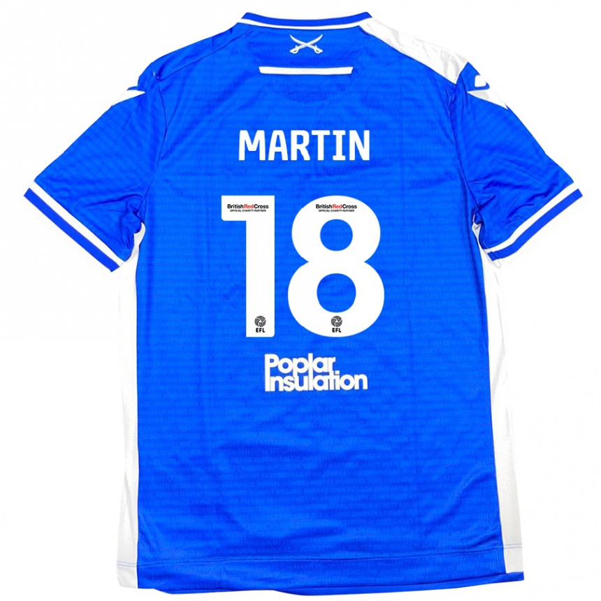 Gyermek Labdarúgás Chris Martin #18 Kék Fehér Hazai Jersey 2024/25 Mez Póló Ing