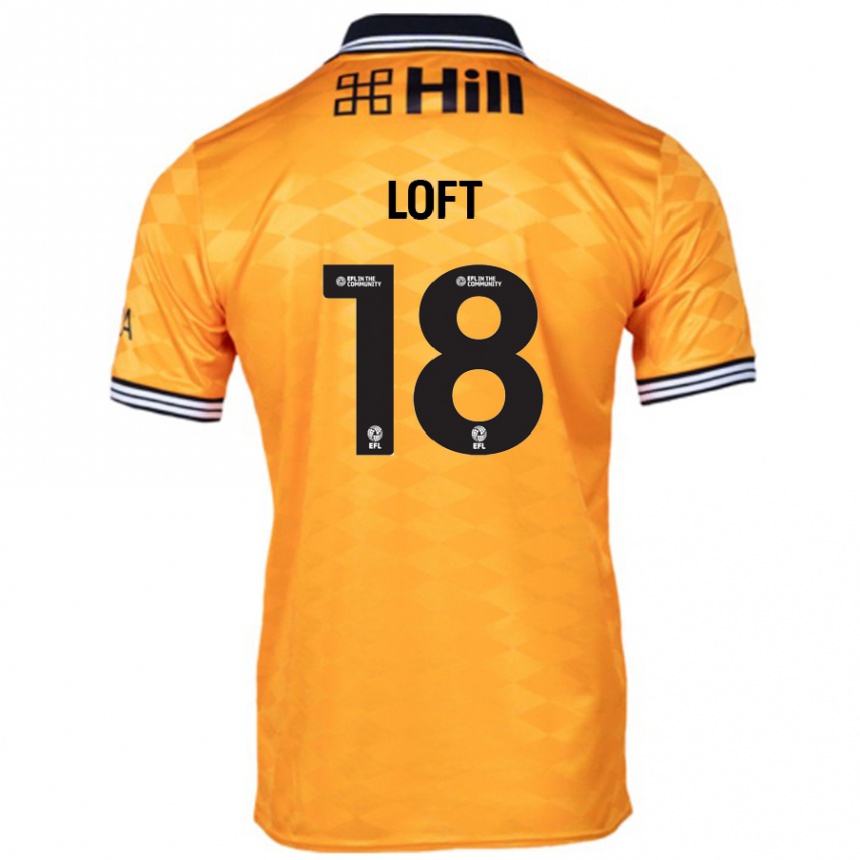 Gyermek Labdarúgás Ryan Loft #18 Narancs Hazai Jersey 2024/25 Mez Póló Ing