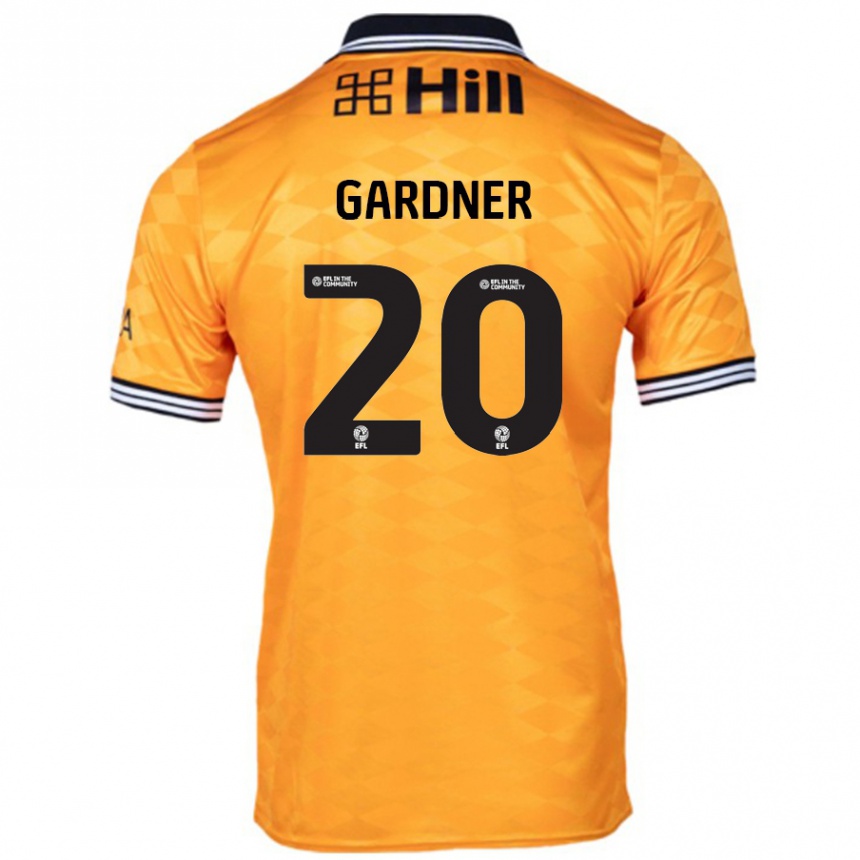 Gyermek Labdarúgás Gary Gardner #20 Narancs Hazai Jersey 2024/25 Mez Póló Ing