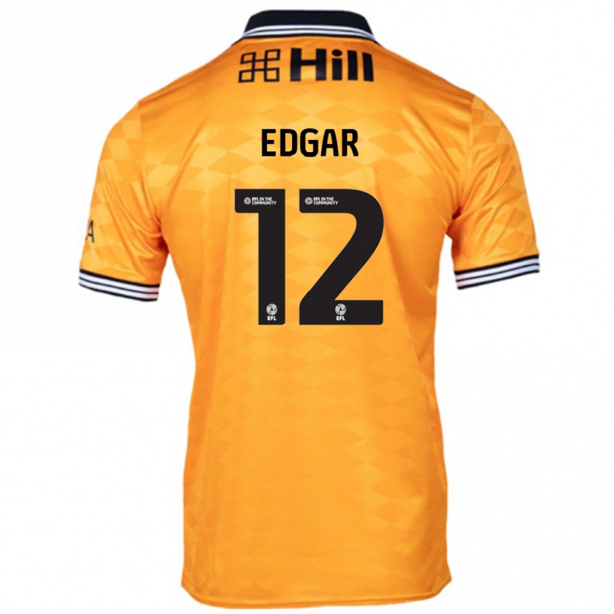 Gyermek Labdarúgás Sammy Edgar #12 Narancs Hazai Jersey 2024/25 Mez Póló Ing