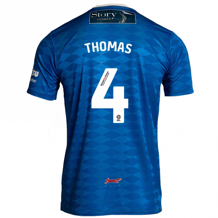 Gyermek Labdarúgás Terell Thomas #4 Kék Hazai Jersey 2024/25 Mez Póló Ing