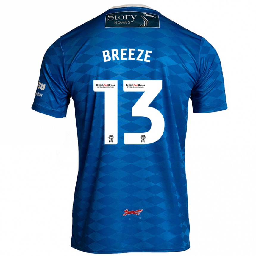 Gyermek Labdarúgás Gabriel Breeze #13 Kék Hazai Jersey 2024/25 Mez Póló Ing