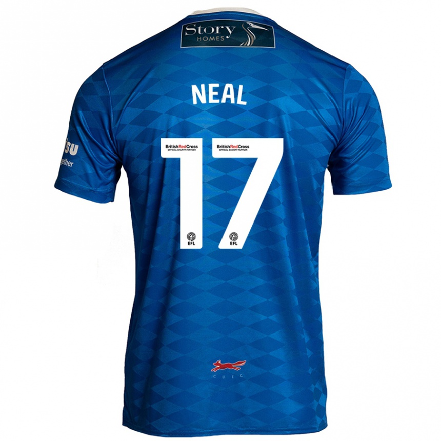 Gyermek Labdarúgás Harrison Neal #17 Kék Hazai Jersey 2024/25 Mez Póló Ing