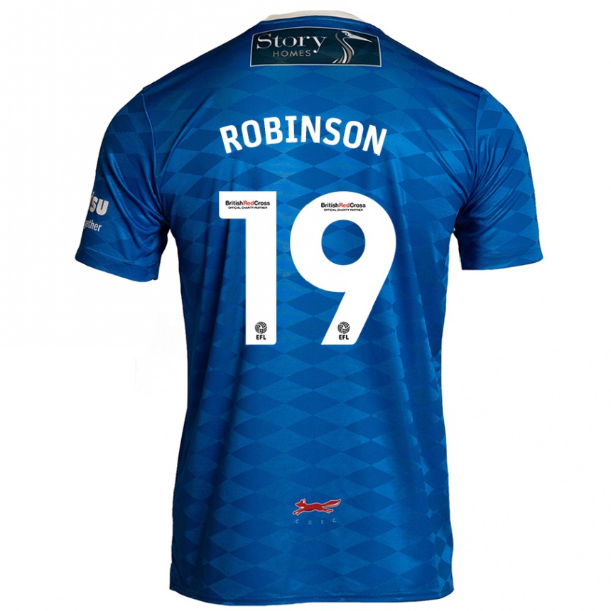 Gyermek Labdarúgás Jack Robinson #19 Kék Hazai Jersey 2024/25 Mez Póló Ing