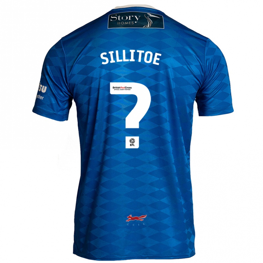 Gyermek Labdarúgás Casey Sillitoe #0 Kék Hazai Jersey 2024/25 Mez Póló Ing