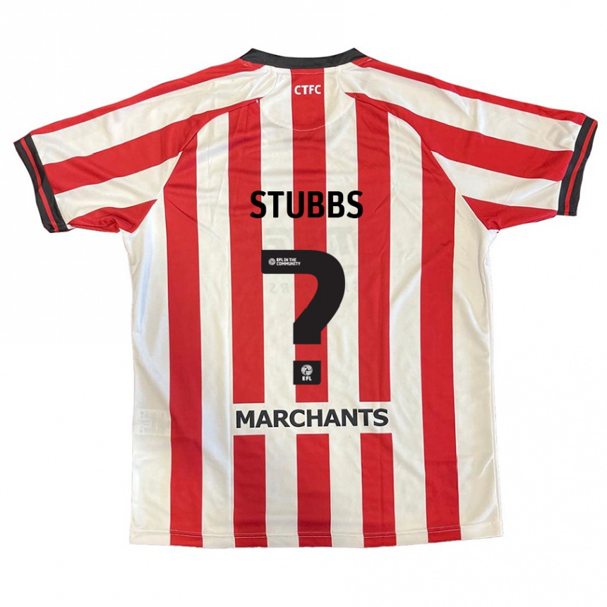 Gyermek Labdarúgás Sam Stubbs #0 Piros Fehér Hazai Jersey 2024/25 Mez Póló Ing