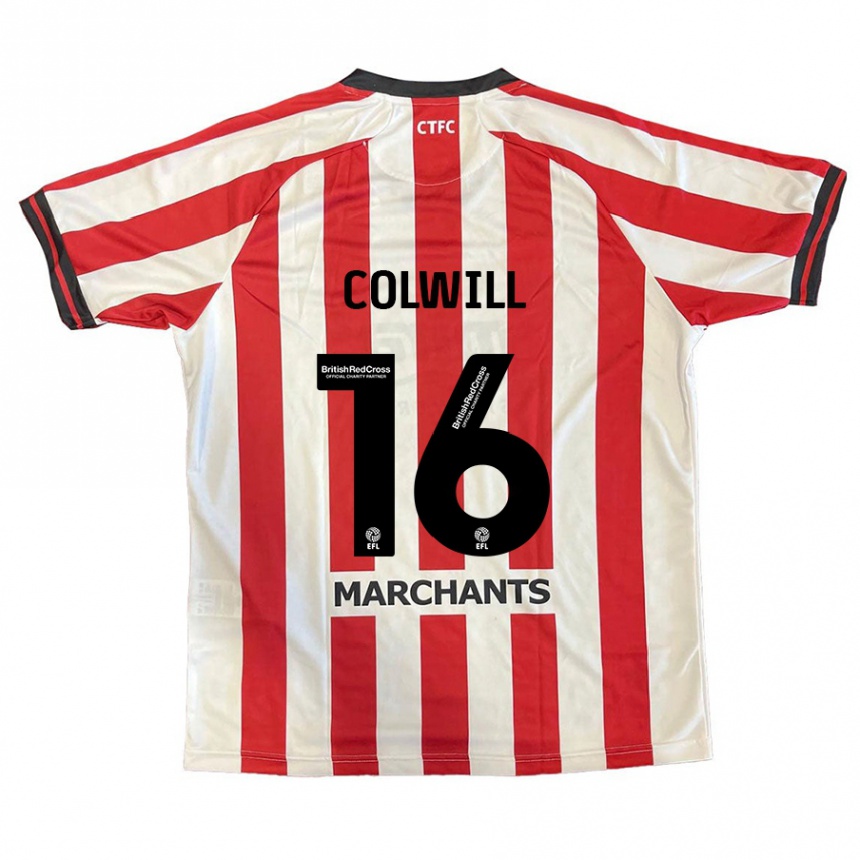 Gyermek Labdarúgás Joel Colwill #16 Piros Fehér Hazai Jersey 2024/25 Mez Póló Ing