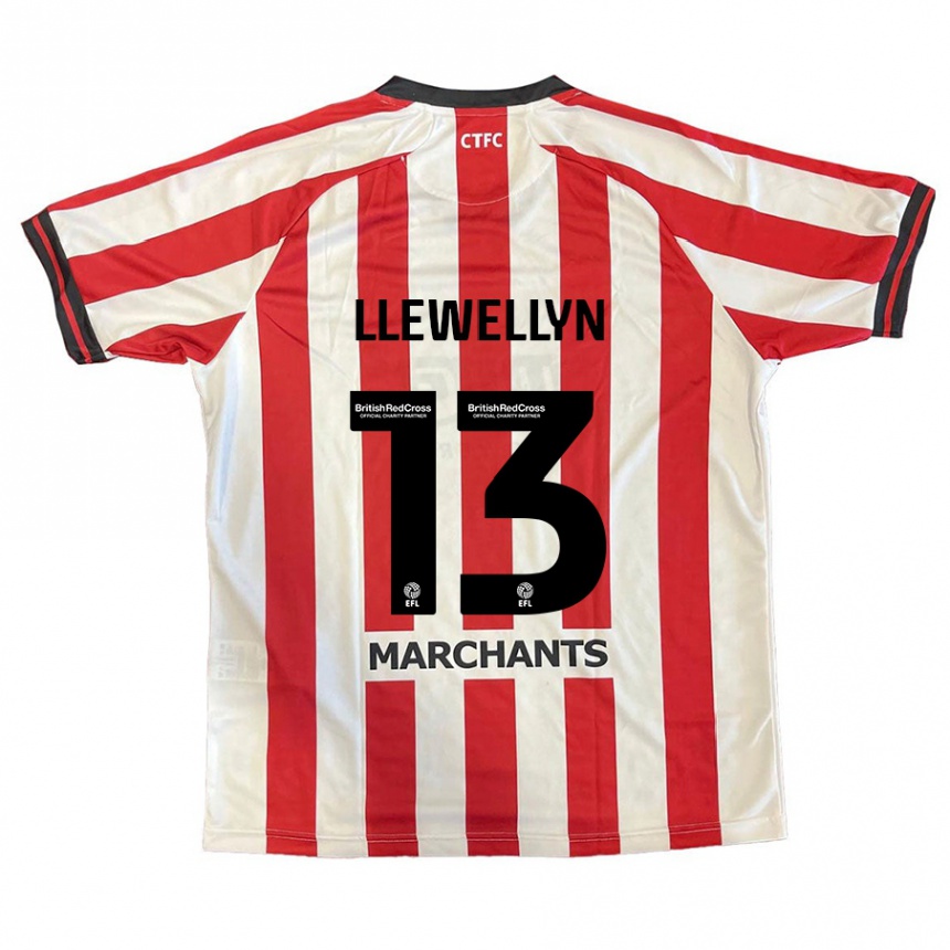 Gyermek Labdarúgás Ffion Llewellyn #13 Piros Fehér Hazai Jersey 2024/25 Mez Póló Ing