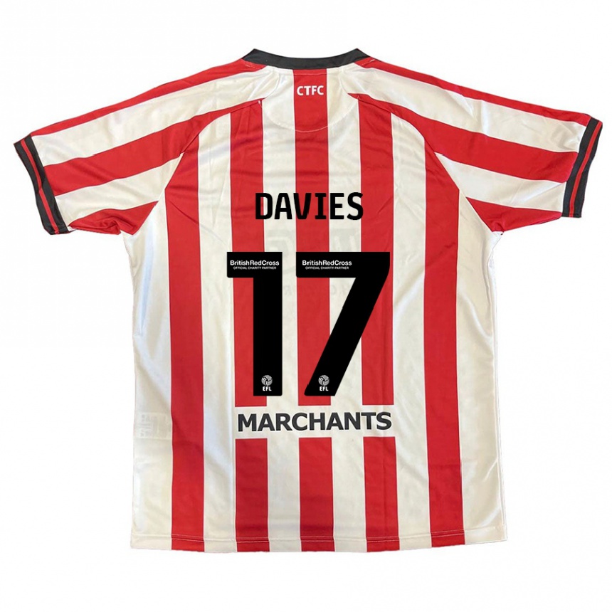 Gyermek Labdarúgás Annabel Davies #17 Piros Fehér Hazai Jersey 2024/25 Mez Póló Ing