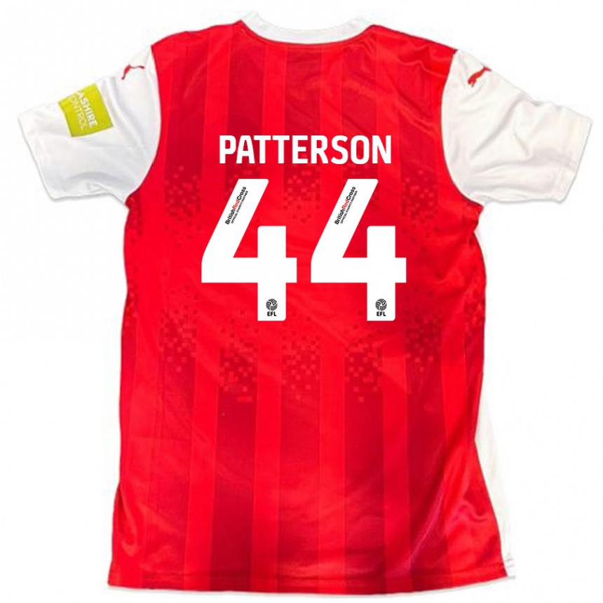 Gyermek Labdarúgás Phoenix Patterson #44 Piros Fehér Hazai Jersey 2024/25 Mez Póló Ing