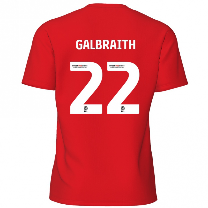 Gyermek Labdarúgás Ethan Galbraith #22 Piros Hazai Jersey 2024/25 Mez Póló Ing