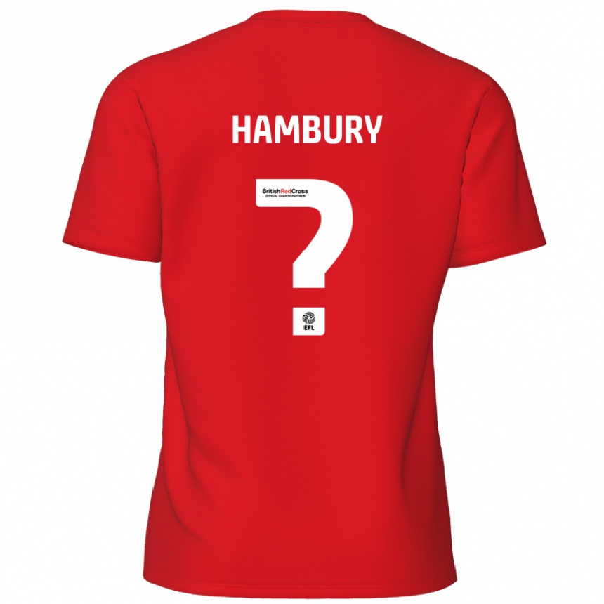 Gyermek Labdarúgás Zack Hambury #0 Piros Hazai Jersey 2024/25 Mez Póló Ing