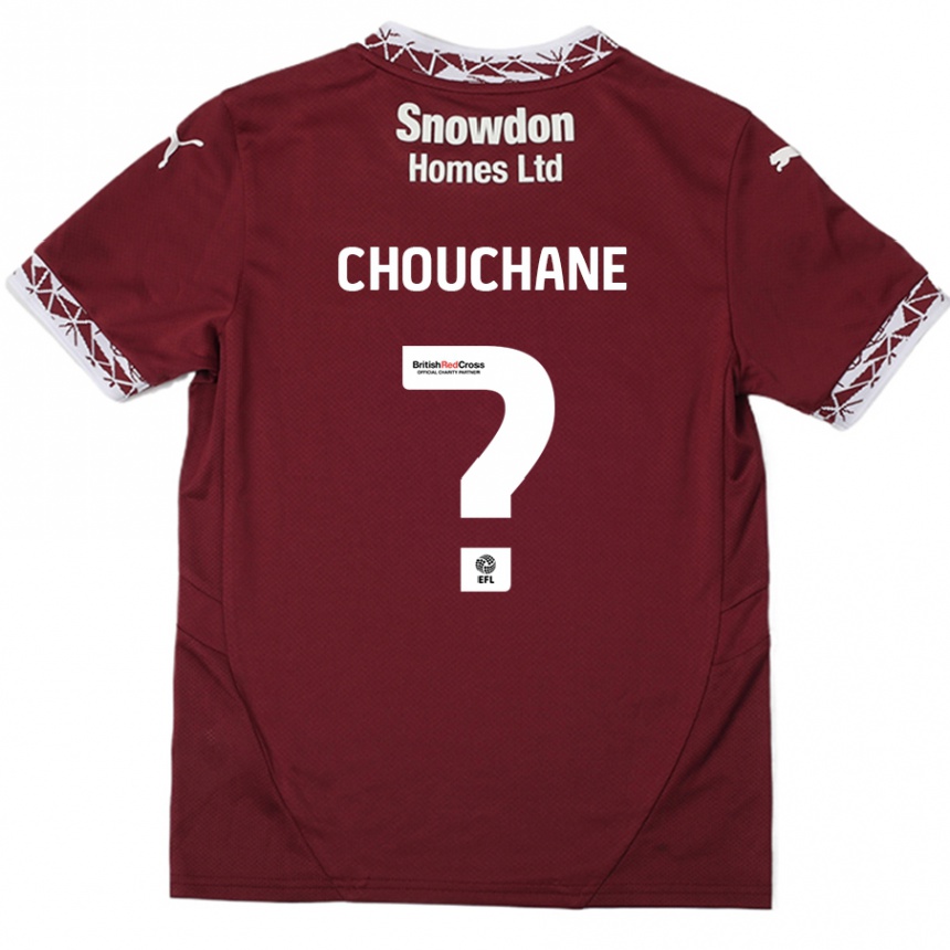 Gyermek Labdarúgás Samy Chouchane #0 Burgundia Hazai Jersey 2024/25 Mez Póló Ing