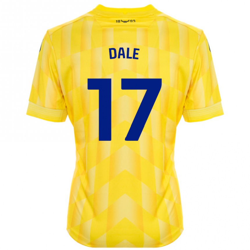 Gyermek Labdarúgás Owen Dale #17 Sárga Hazai Jersey 2024/25 Mez Póló Ing