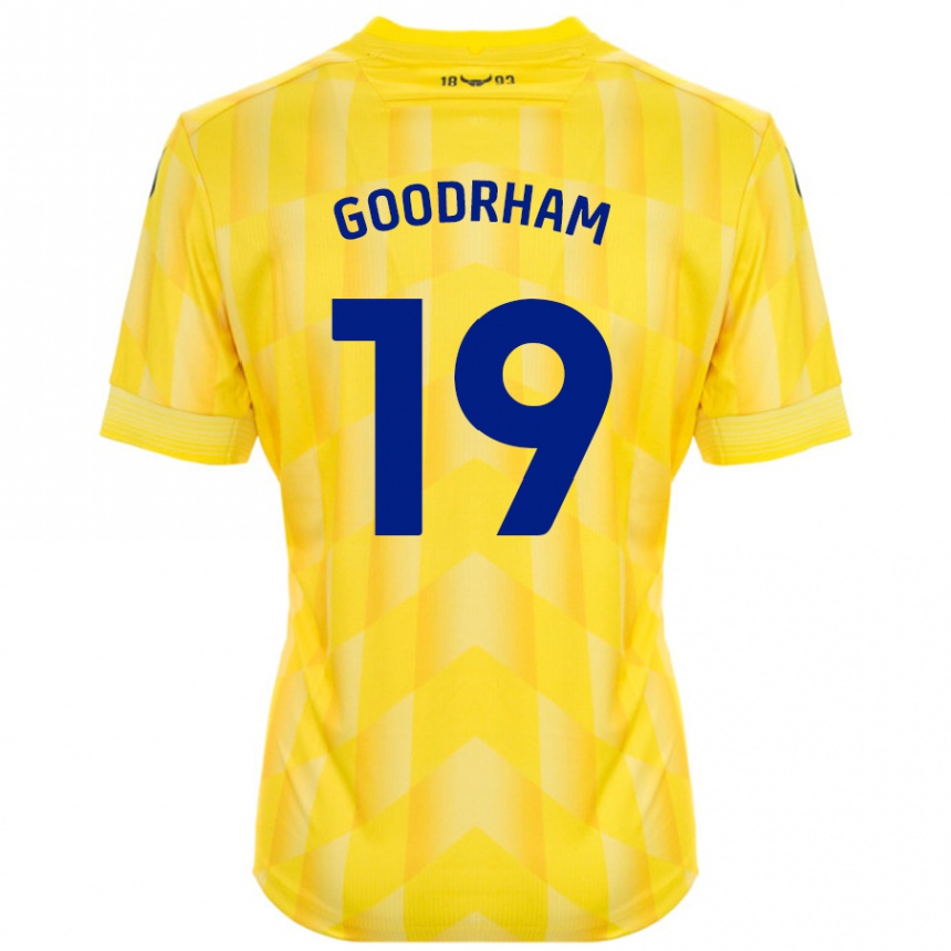 Gyermek Labdarúgás Tyler Goodrham #19 Sárga Hazai Jersey 2024/25 Mez Póló Ing