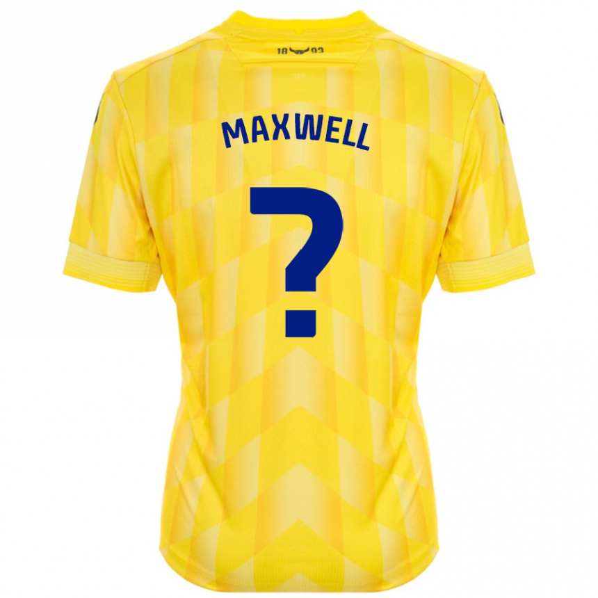 Gyermek Labdarúgás Rashane Maxwell #0 Sárga Hazai Jersey 2024/25 Mez Póló Ing