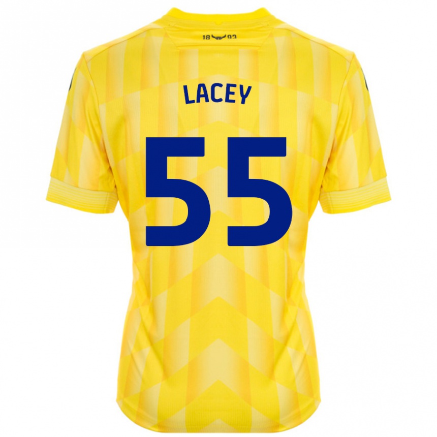 Gyermek Labdarúgás Aaron Lacey #55 Sárga Hazai Jersey 2024/25 Mez Póló Ing