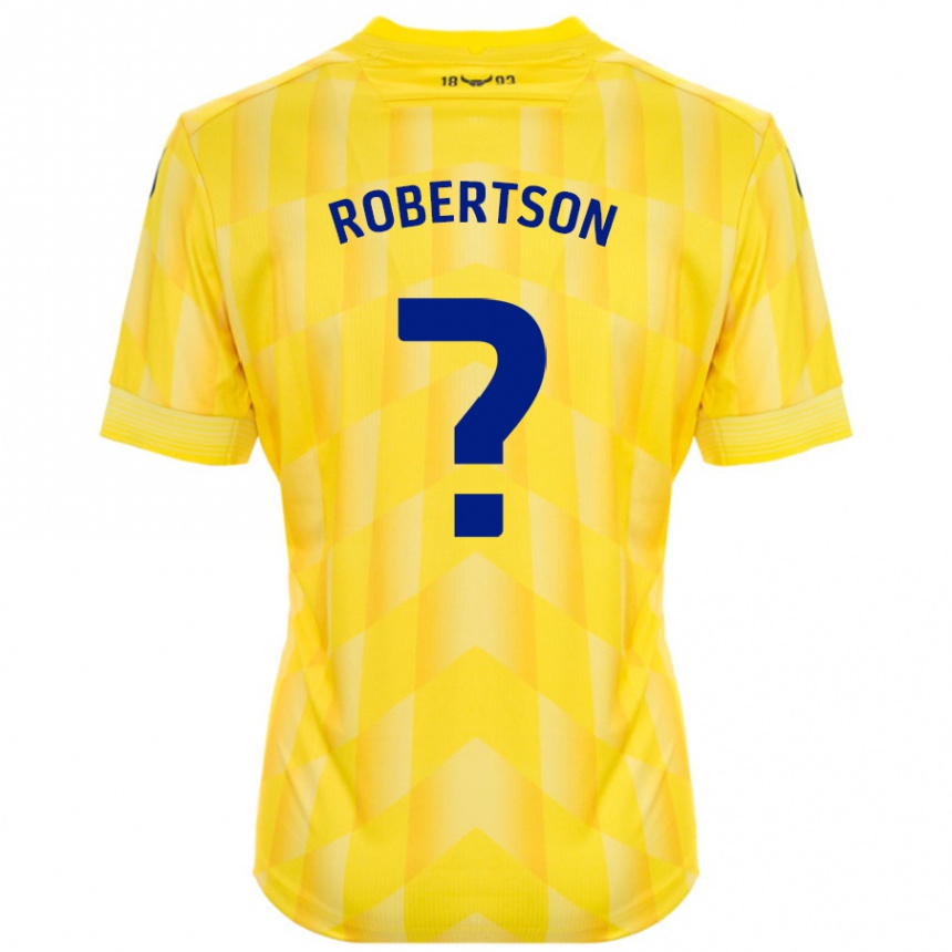 Gyermek Labdarúgás Maddie Robertson #0 Sárga Hazai Jersey 2024/25 Mez Póló Ing