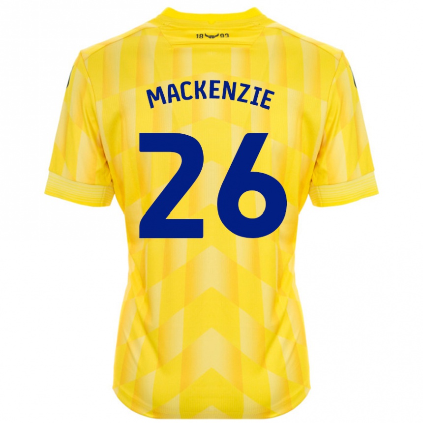 Gyermek Labdarúgás Hannah Mackenzie #26 Sárga Hazai Jersey 2024/25 Mez Póló Ing