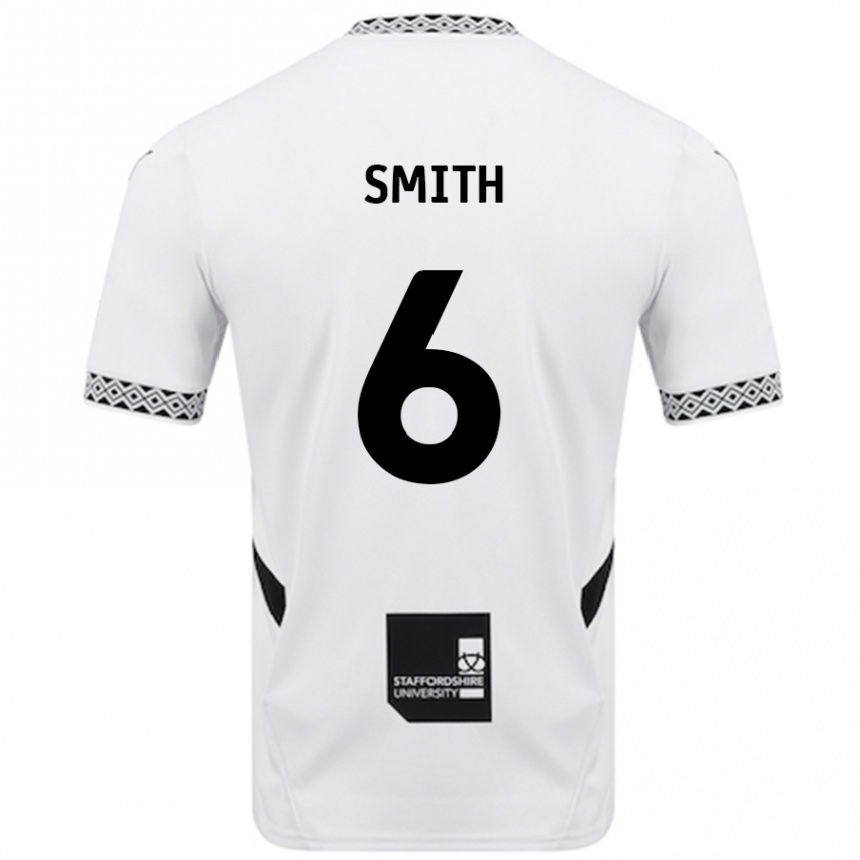 Gyermek Labdarúgás Nathan Smith #6 Fehér Hazai Jersey 2024/25 Mez Póló Ing