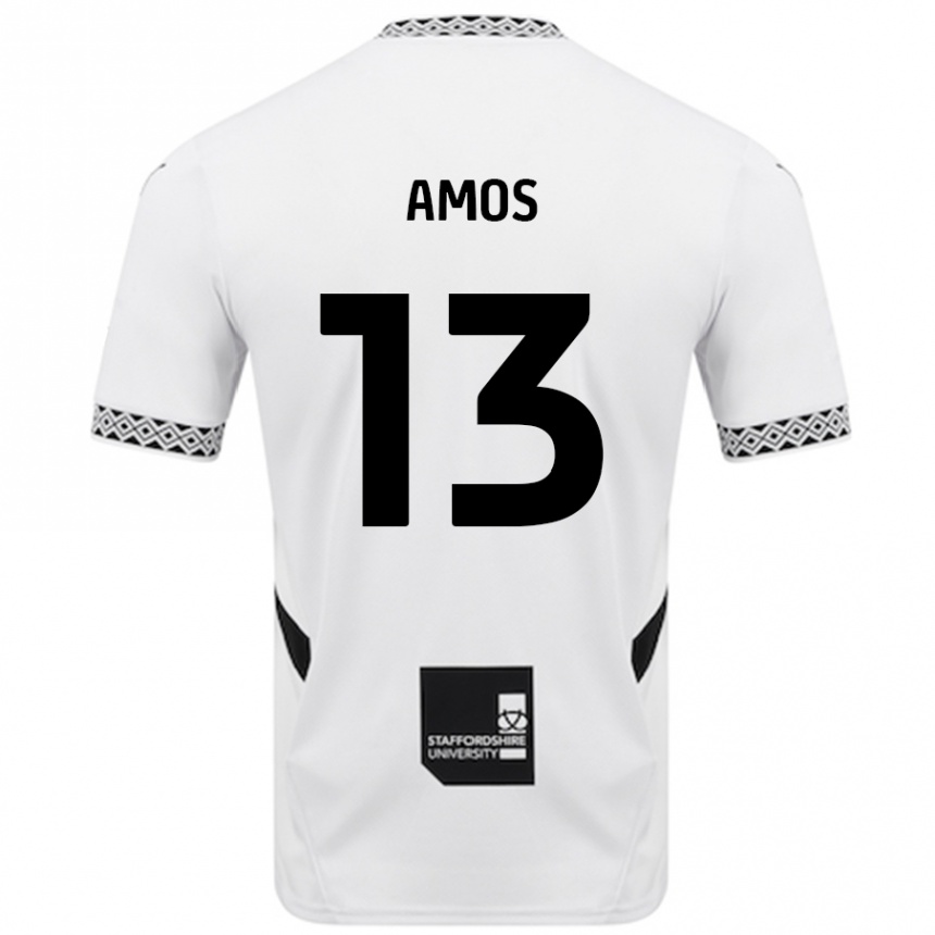 Gyermek Labdarúgás Ben Amos #13 Fehér Hazai Jersey 2024/25 Mez Póló Ing