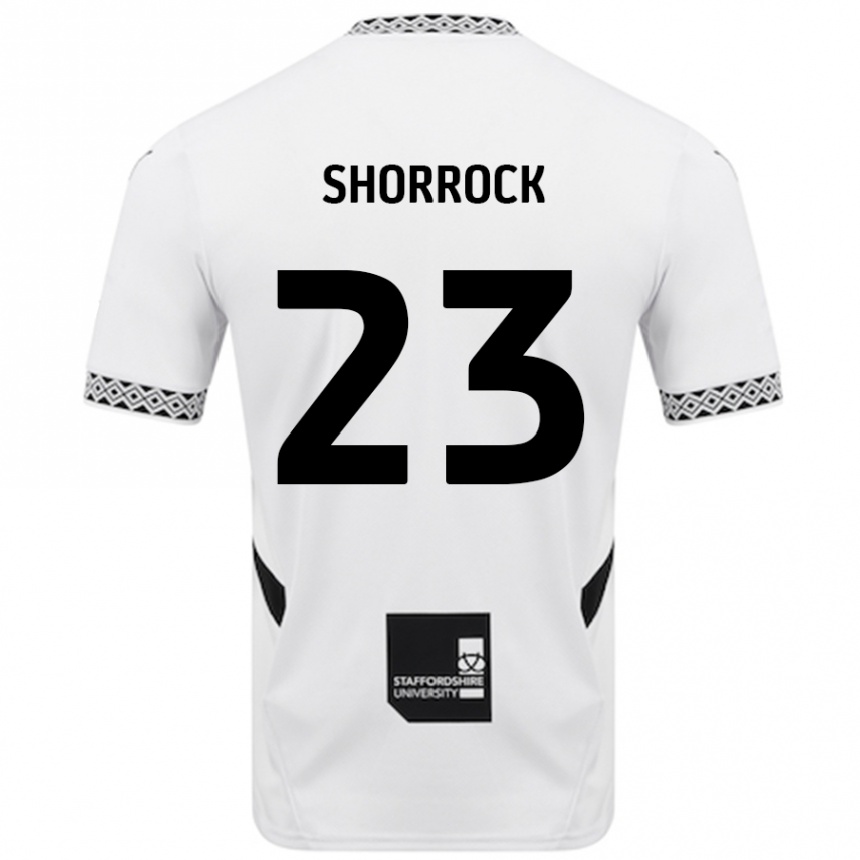 Gyermek Labdarúgás Jack Shorrock #23 Fehér Hazai Jersey 2024/25 Mez Póló Ing