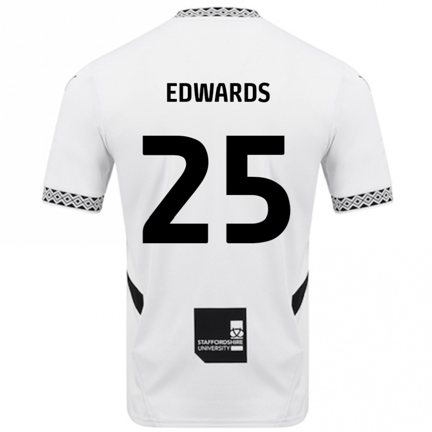 Gyermek Labdarúgás Diamond Edwards #25 Fehér Hazai Jersey 2024/25 Mez Póló Ing