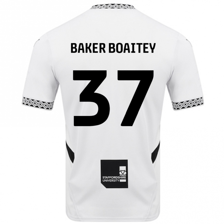 Gyermek Labdarúgás Benicio Baker-Boaitey #37 Fehér Hazai Jersey 2024/25 Mez Póló Ing