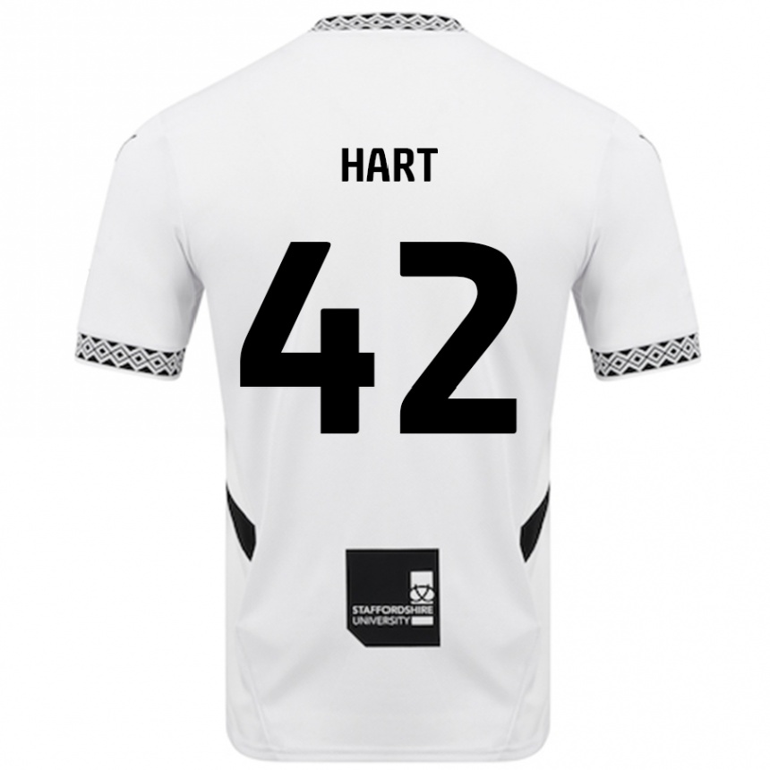 Gyermek Labdarúgás Sam Hart #42 Fehér Hazai Jersey 2024/25 Mez Póló Ing