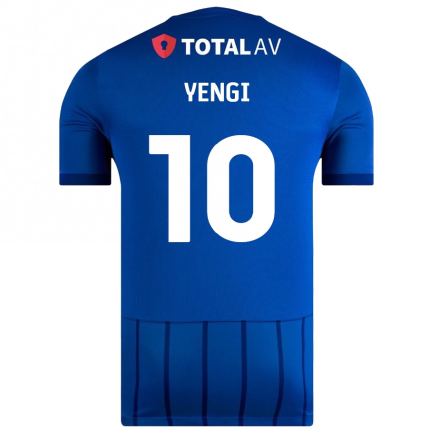 Gyermek Labdarúgás Kusini Yengi #10 Kék Hazai Jersey 2024/25 Mez Póló Ing