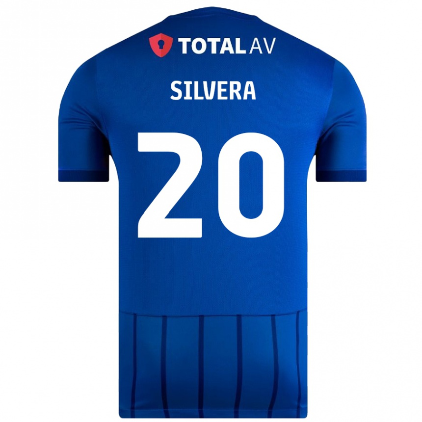 Gyermek Labdarúgás Sam Silvera #20 Kék Hazai Jersey 2024/25 Mez Póló Ing