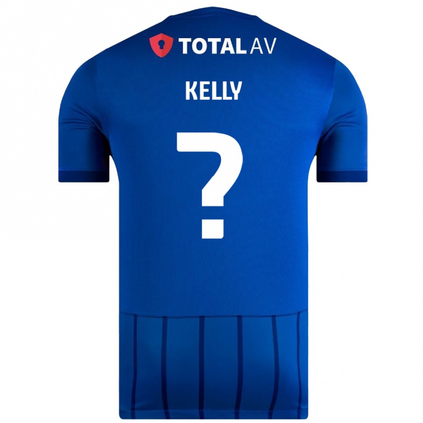 Gyermek Labdarúgás Liam Kelly #0 Kék Hazai Jersey 2024/25 Mez Póló Ing