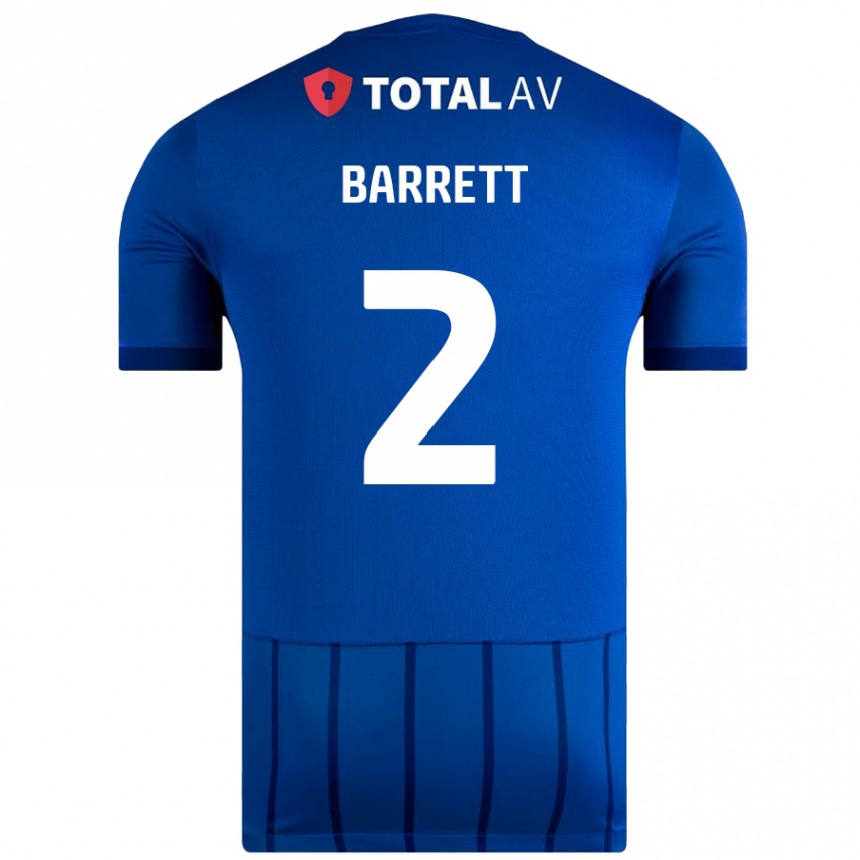 Gyermek Labdarúgás Nicole Barrett #2 Kék Hazai Jersey 2024/25 Mez Póló Ing