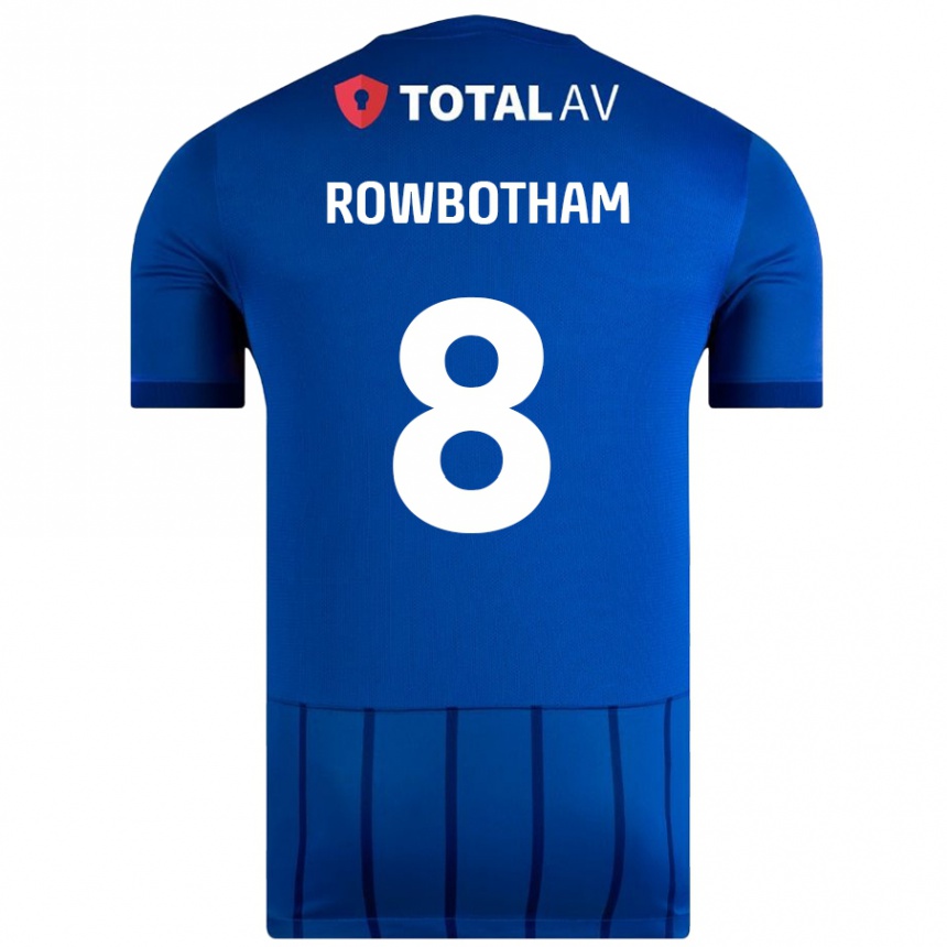 Gyermek Labdarúgás Ava Rowbotham #8 Kék Hazai Jersey 2024/25 Mez Póló Ing