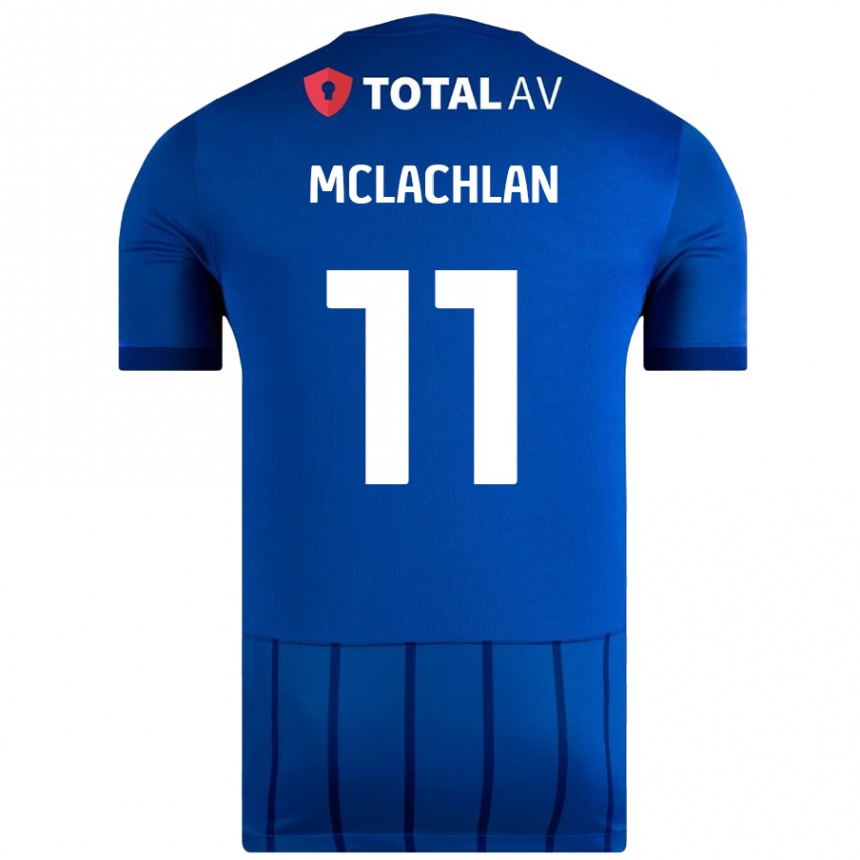 Gyermek Labdarúgás Daisy Mclachlan #11 Kék Hazai Jersey 2024/25 Mez Póló Ing