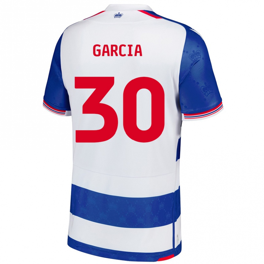 Gyermek Labdarúgás Andre Garcia #30 Kék Fehér Hazai Jersey 2024/25 Mez Póló Ing