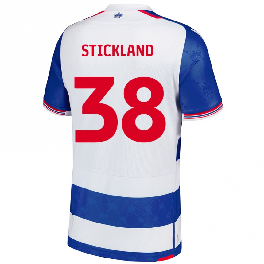 Gyermek Labdarúgás Michael Stickland #38 Kék Fehér Hazai Jersey 2024/25 Mez Póló Ing