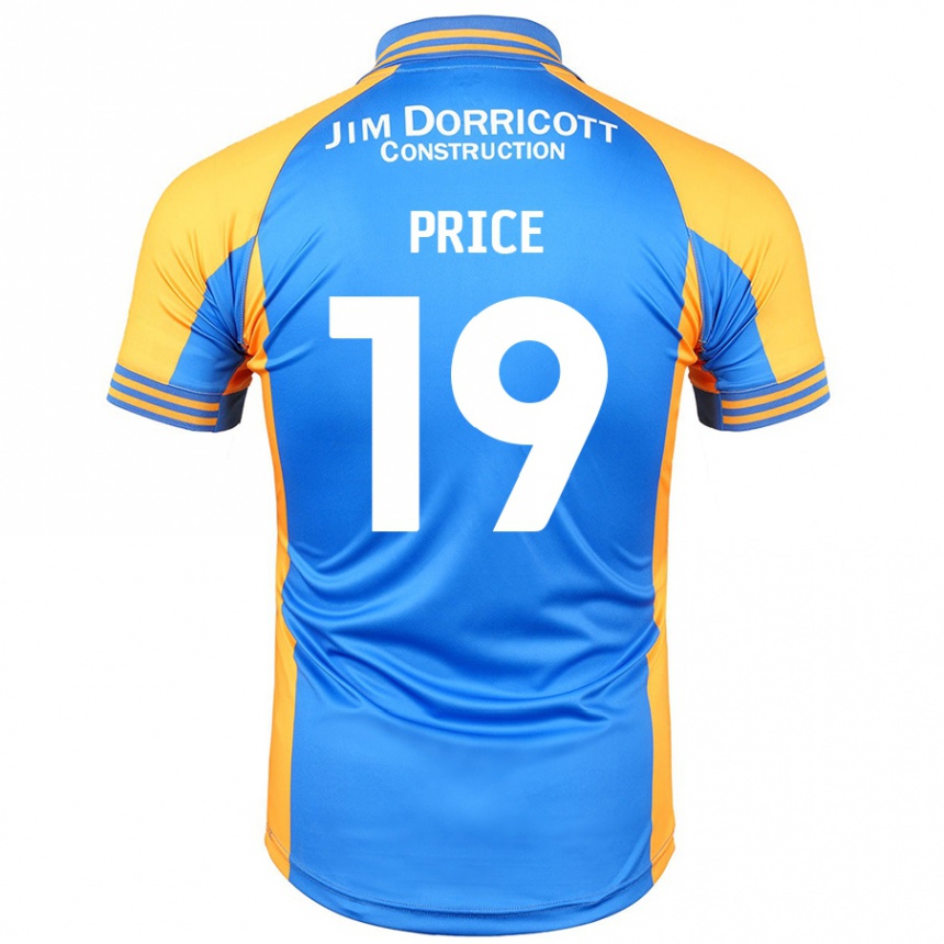 Gyermek Labdarúgás Jack Price #19 Kék Borostyán Hazai Jersey 2024/25 Mez Póló Ing