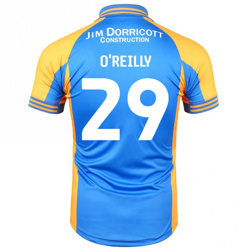 Gyermek Labdarúgás Tommi O'reilly #29 Kék Borostyán Hazai Jersey 2024/25 Mez Póló Ing