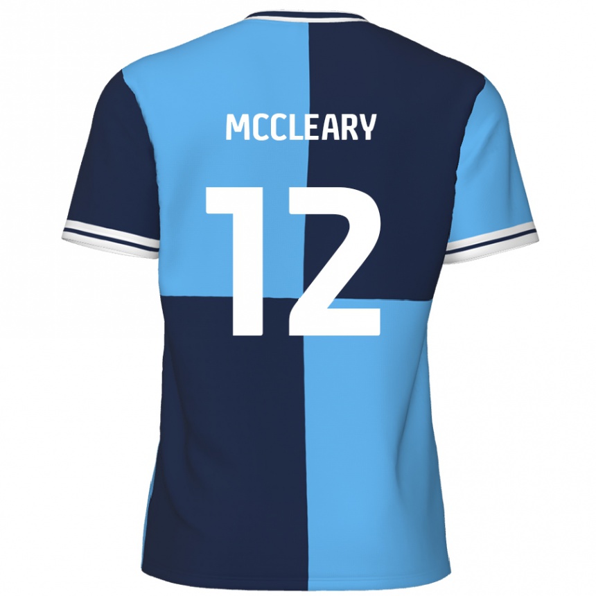 Gyermek Labdarúgás Garath Mccleary #12 Égszínkék Sötétkék Hazai Jersey 2024/25 Mez Póló Ing