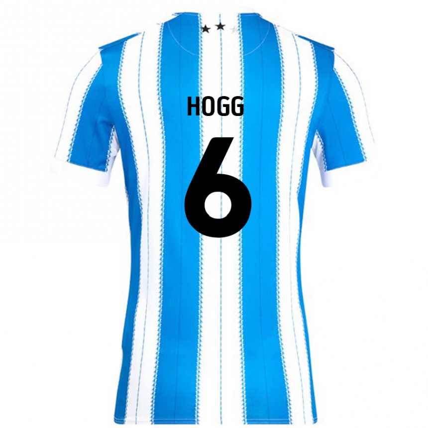 Gyermek Labdarúgás Jonathan Hogg #6 Kék Fehér Hazai Jersey 2024/25 Mez Póló Ing