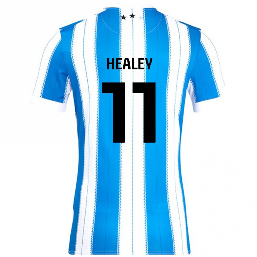 Gyermek Labdarúgás Rhys Healey #11 Kék Fehér Hazai Jersey 2024/25 Mez Póló Ing