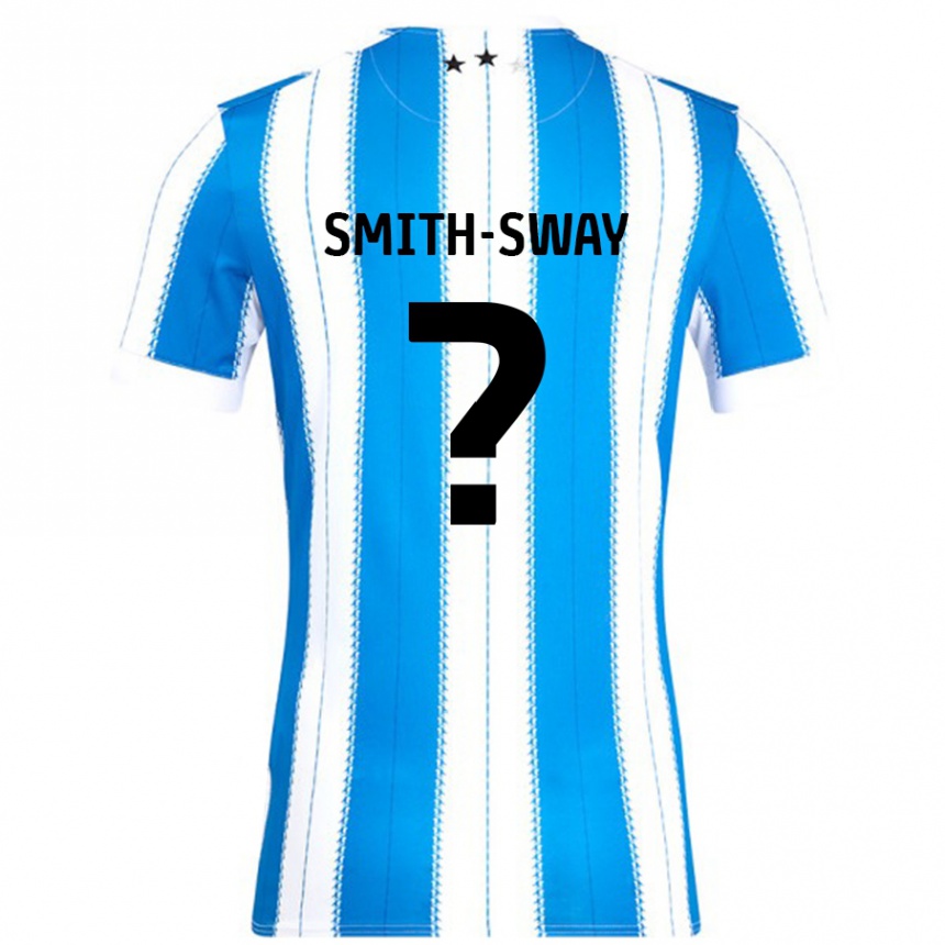 Gyermek Labdarúgás Jay Smith-Sway #0 Kék Fehér Hazai Jersey 2024/25 Mez Póló Ing