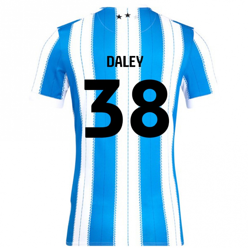 Gyermek Labdarúgás Luke Daley #38 Kék Fehér Hazai Jersey 2024/25 Mez Póló Ing