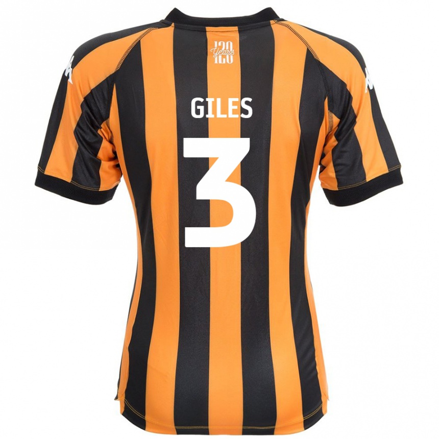 Gyermek Labdarúgás Ryan Giles #3 Fekete Borostyán Hazai Jersey 2024/25 Mez Póló Ing