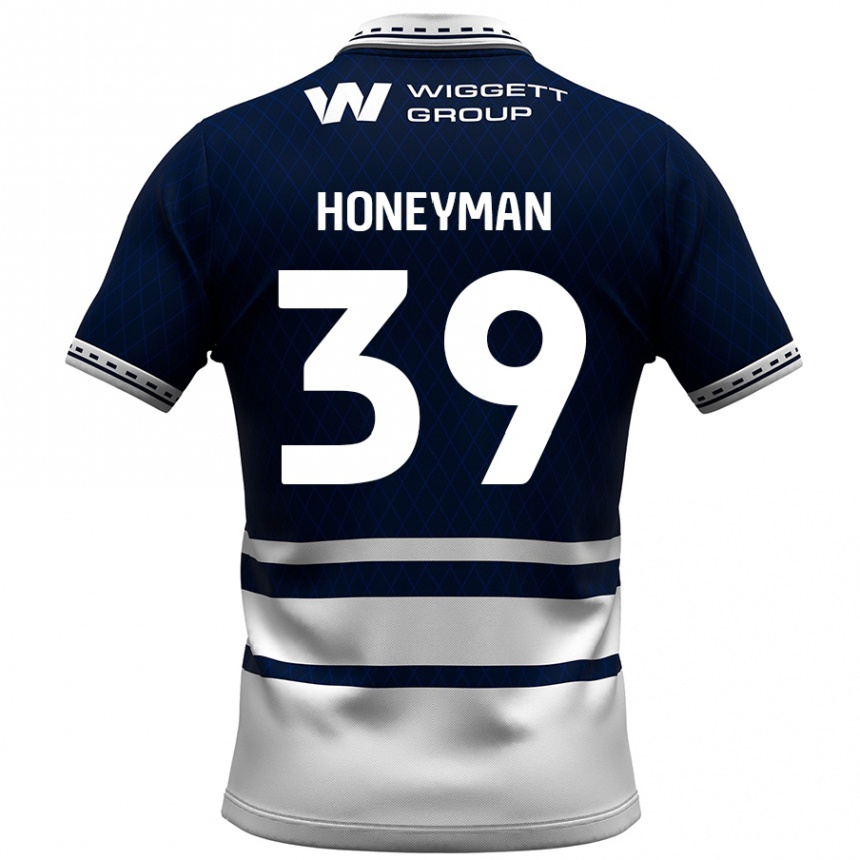 Gyermek Labdarúgás George Honeyman #39 Sötétkék Fehér Hazai Jersey 2024/25 Mez Póló Ing